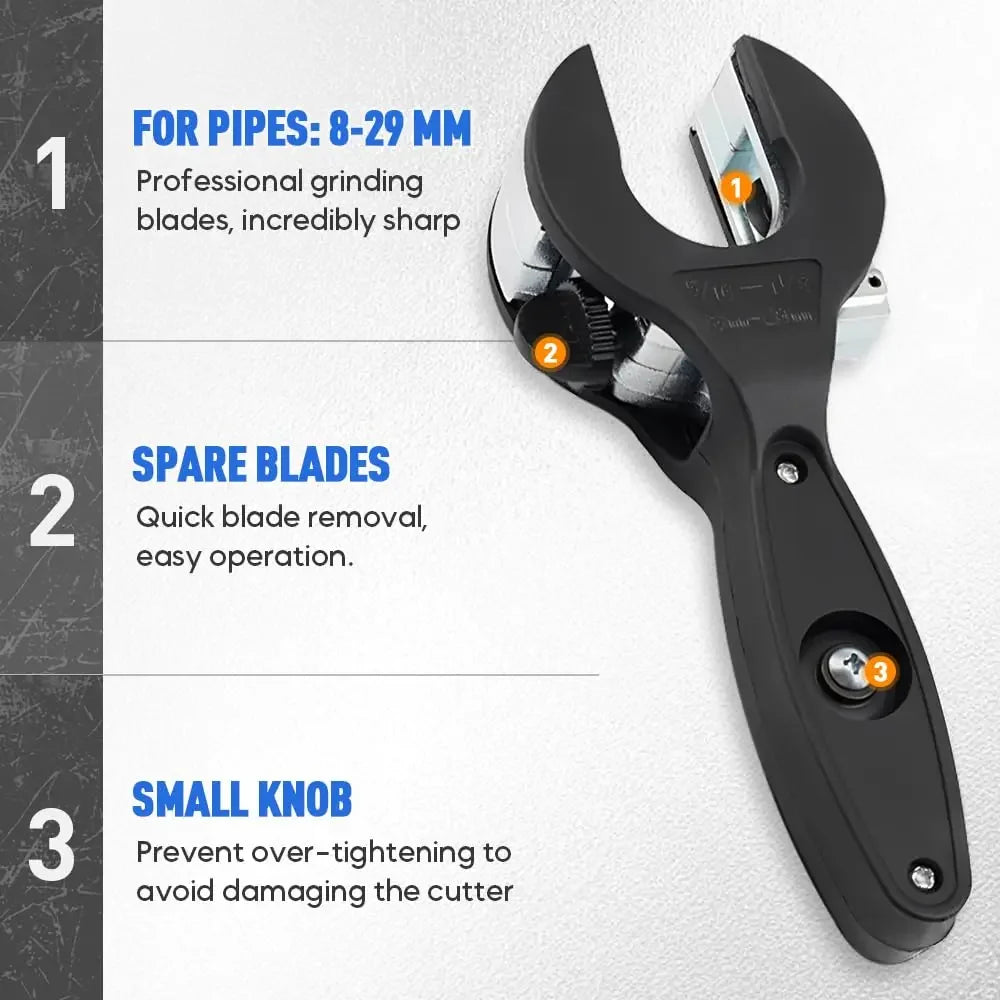 PipeProโข Ratchet Cutter ๐ง โ Effortless Clean Pipe Cuts