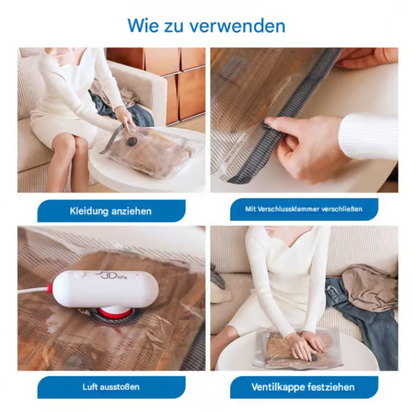 📦 50% DE RÉDUCTION ! 🔥 6 Sacs de Compression Sous Vide USB - Économisez 80% d'Espace, Imperméables et Réutilisables pour Voyage/Rangement ✈️🧳