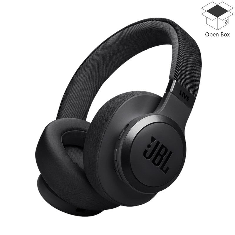 JBL Live 770NC Wireless Over-Ear Noise Cancelling Headphones, Black - Open Box