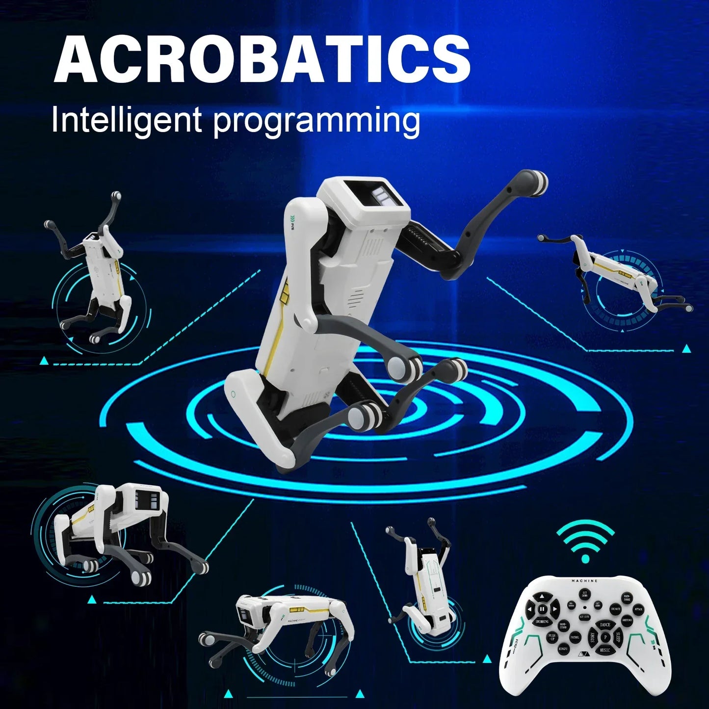 Interactive Robot Dog – Programmable RC Pet for Kids