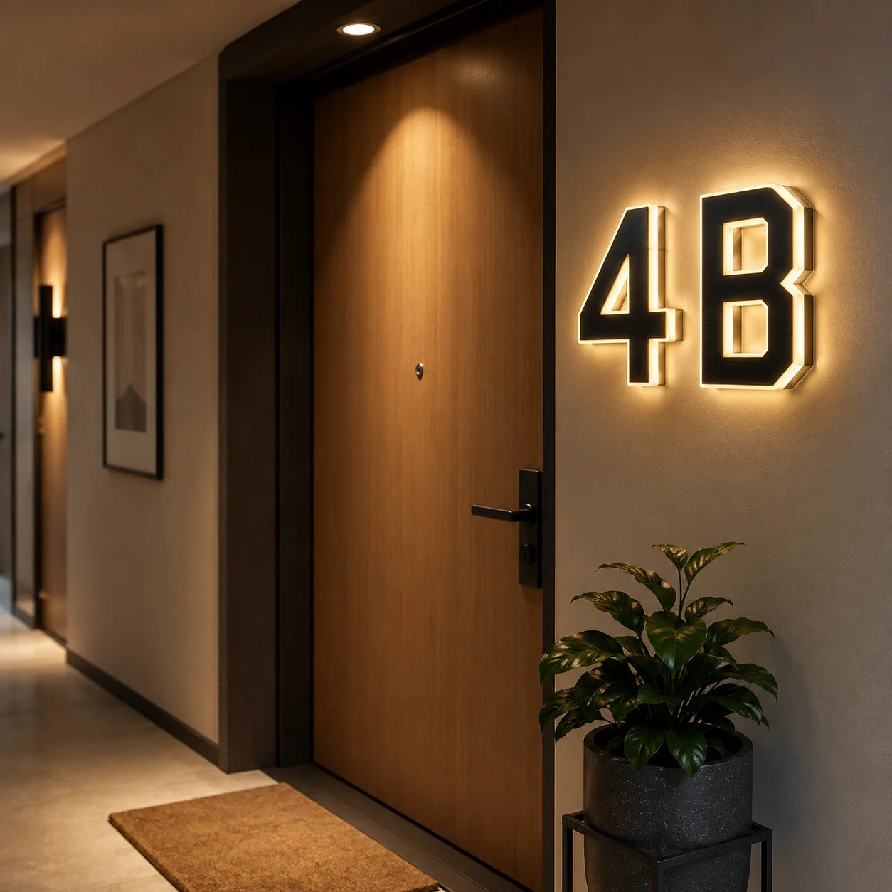 SolarAddress™ LED Numbers 🌞💡 — Easy-to-Spot Home Style
