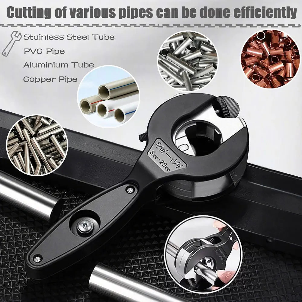 PipePro™ Ratchet Cutter 🔧 — Effortless Clean Pipe Cuts
