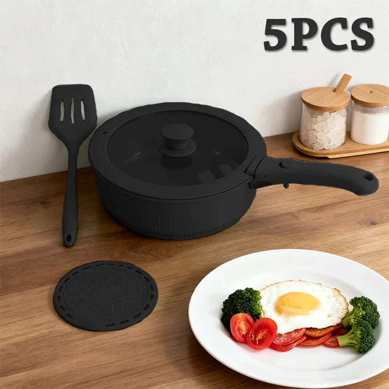 CeramiFlex™ 17-Pc Detachable Cookware Set 🍳✨