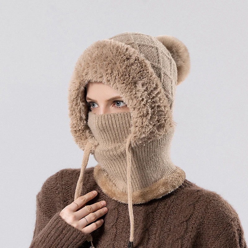 “CozyChic™ 3-in-1 Beanie | For the Chill, Not the Cold”