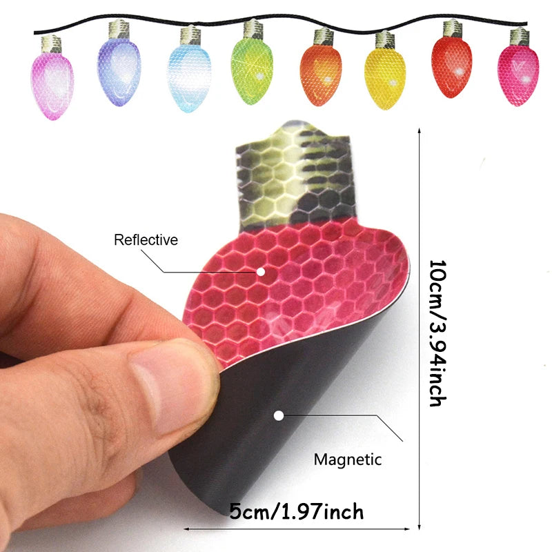 FestiveMag™ Bulb Decals – Stick, Shine & Spread Cheer