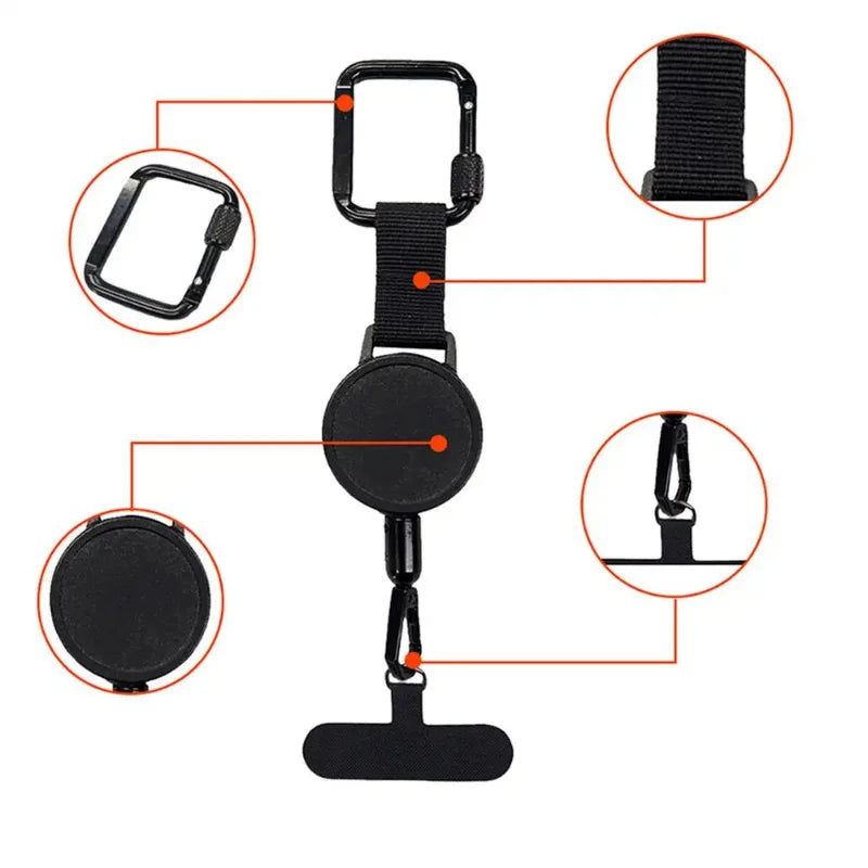 Retractable Phone Leash – Anti-Theft & Hands-Free Convenience!
