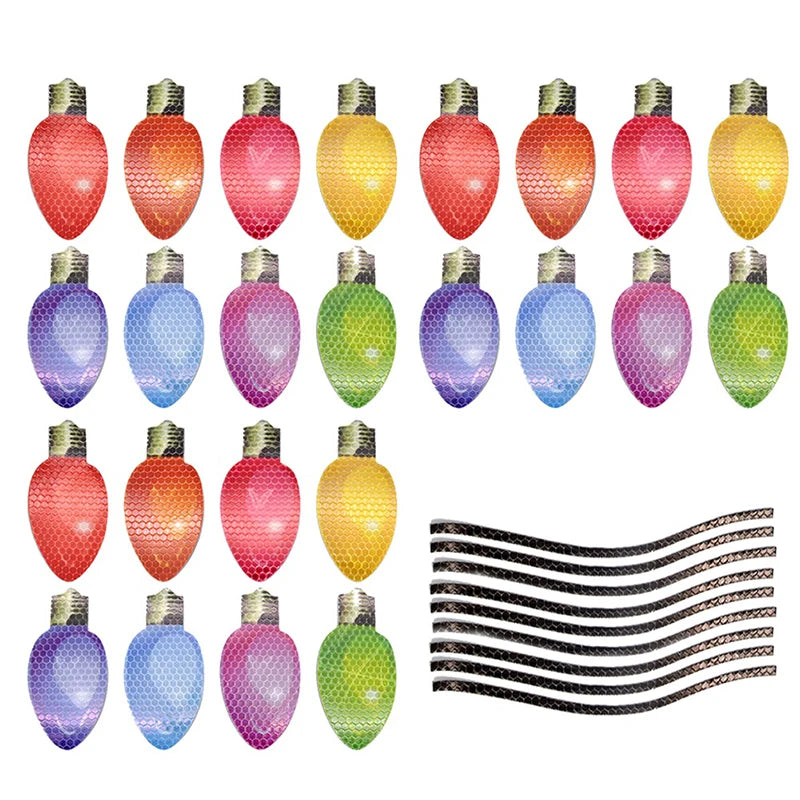 FestiveMag™ Bulb Decals – Stick, Shine & Spread Cheer