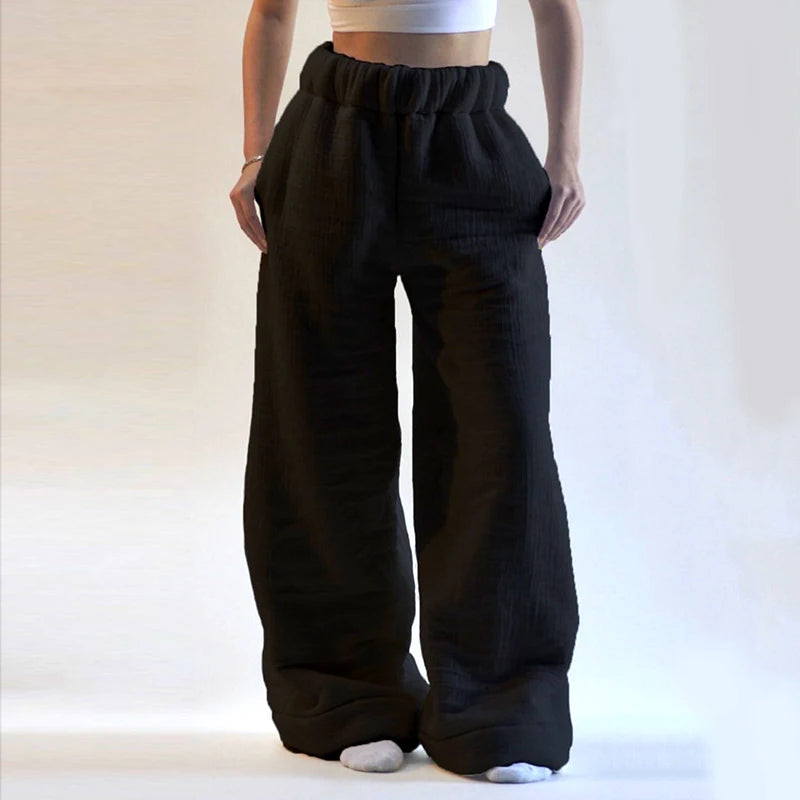 CozyChic™ Winter Pants: Warm, Loose & Stylish Wide-Leg Fit ❄️