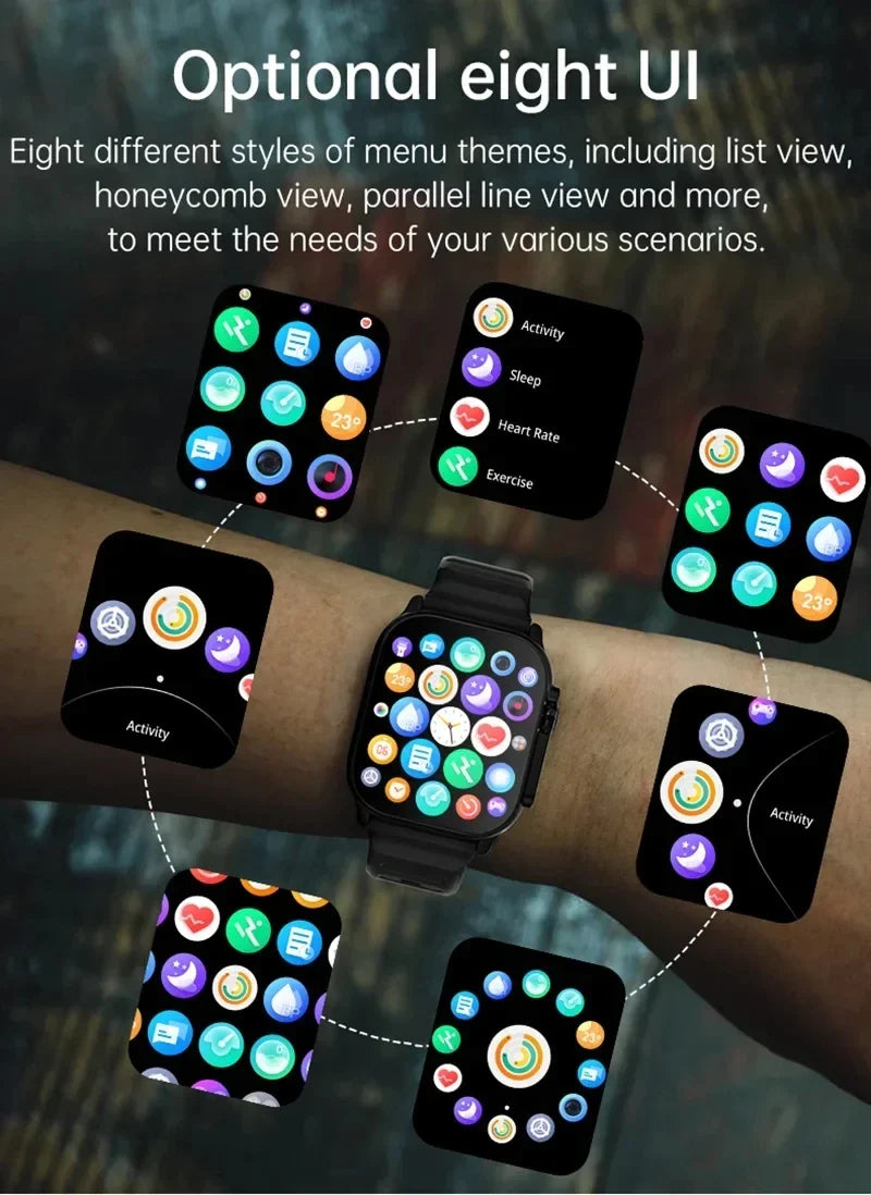 T900 Ultra 2 Smartwatch 49mm – Bluetooth Calls, NFC & Wireless Charging