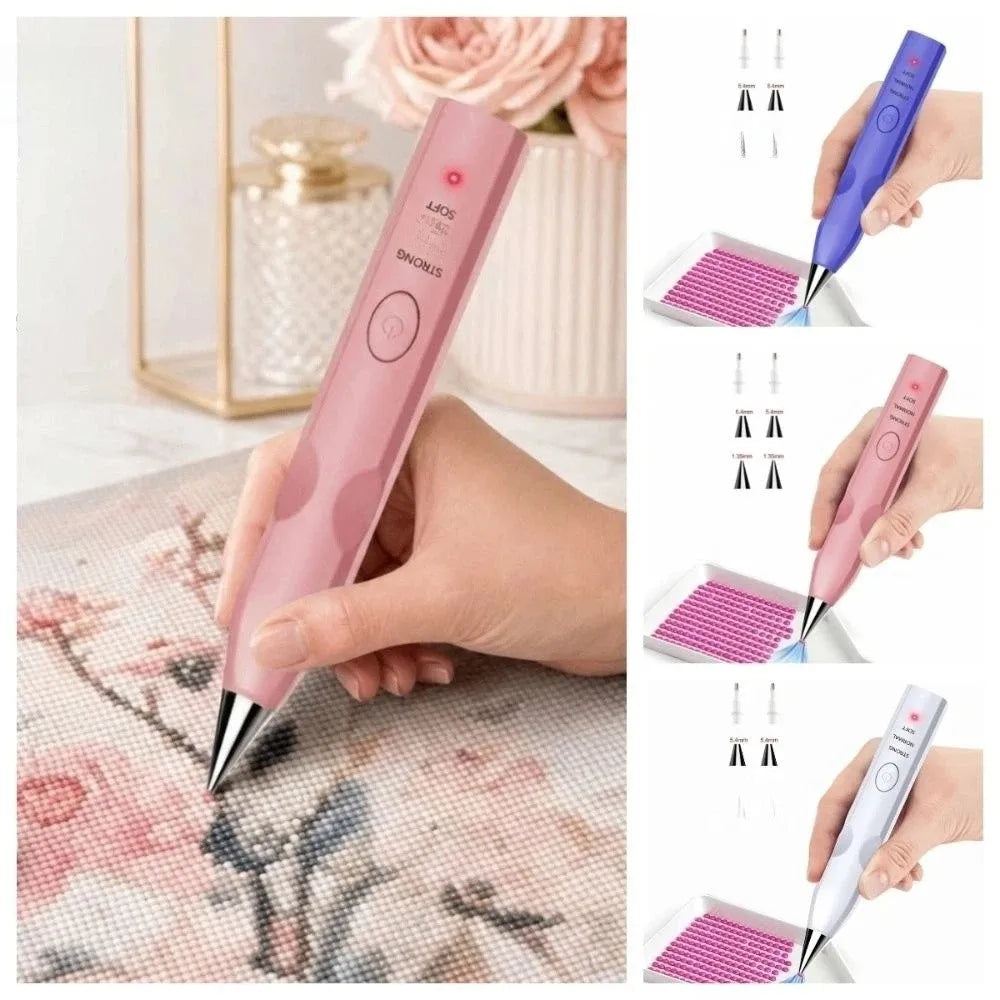 CrystalCraft™ Electric Pen 💖💎 — Create Stunning Art with Ease