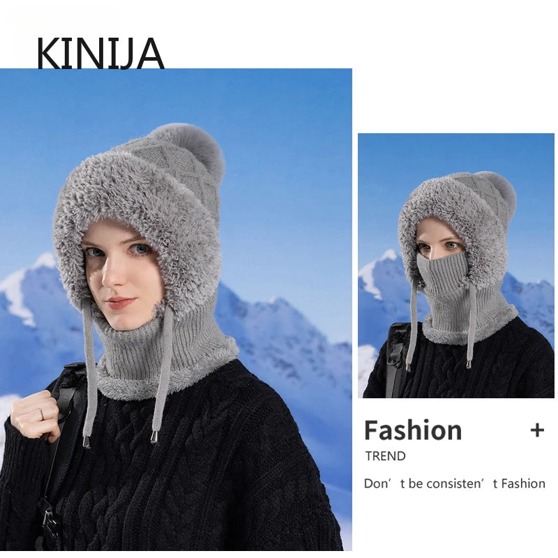 “CozyChic™ 3-in-1 Beanie | For the Chill, Not the Cold”