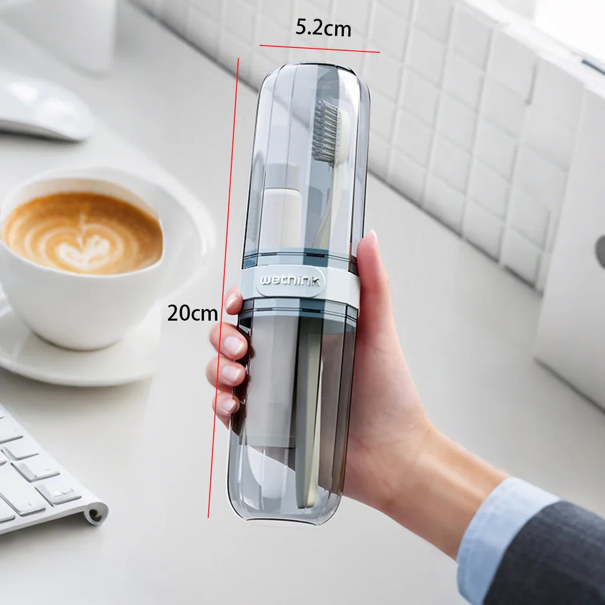 AuraClean Travel Toothbrush & Cup Case