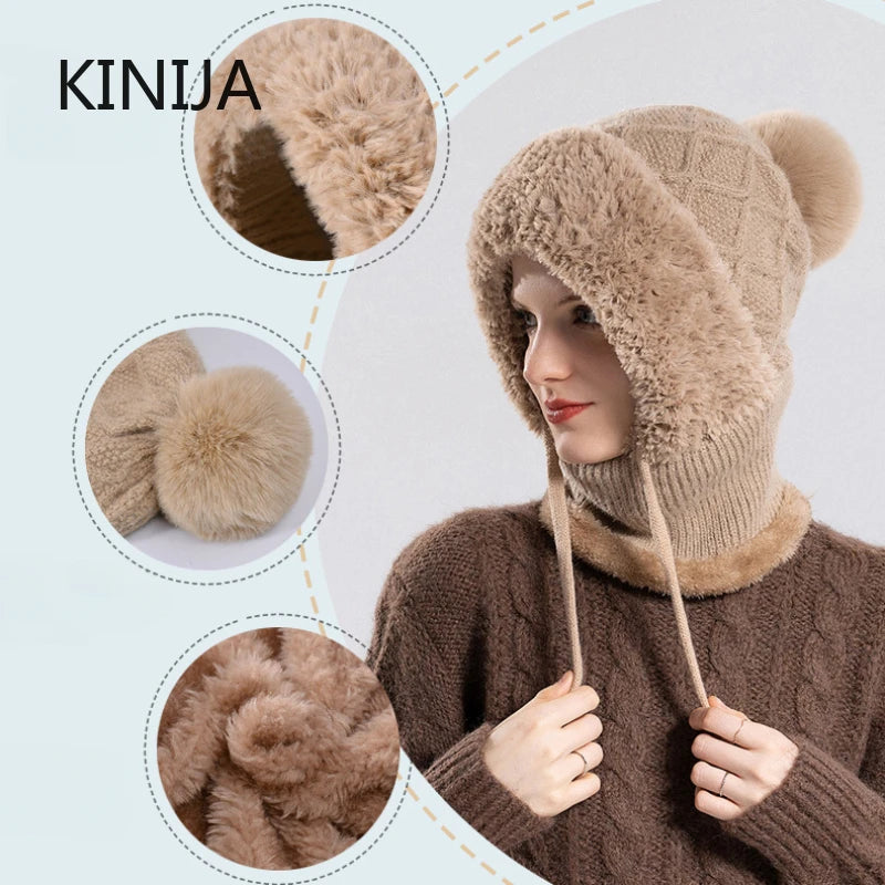 “CozyChic™ 3-in-1 Beanie | For the Chill, Not the Cold”