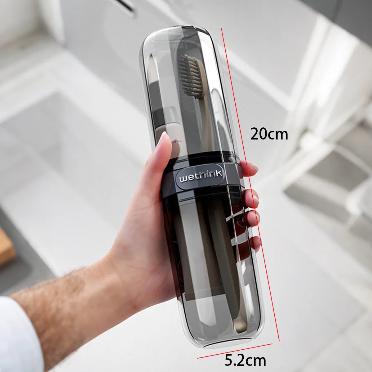 AuraClean Travel Toothbrush & Cup Case