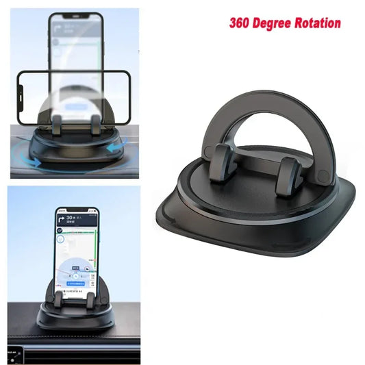 360° Universal Dash Mount – No More Phone Slips While Driving!