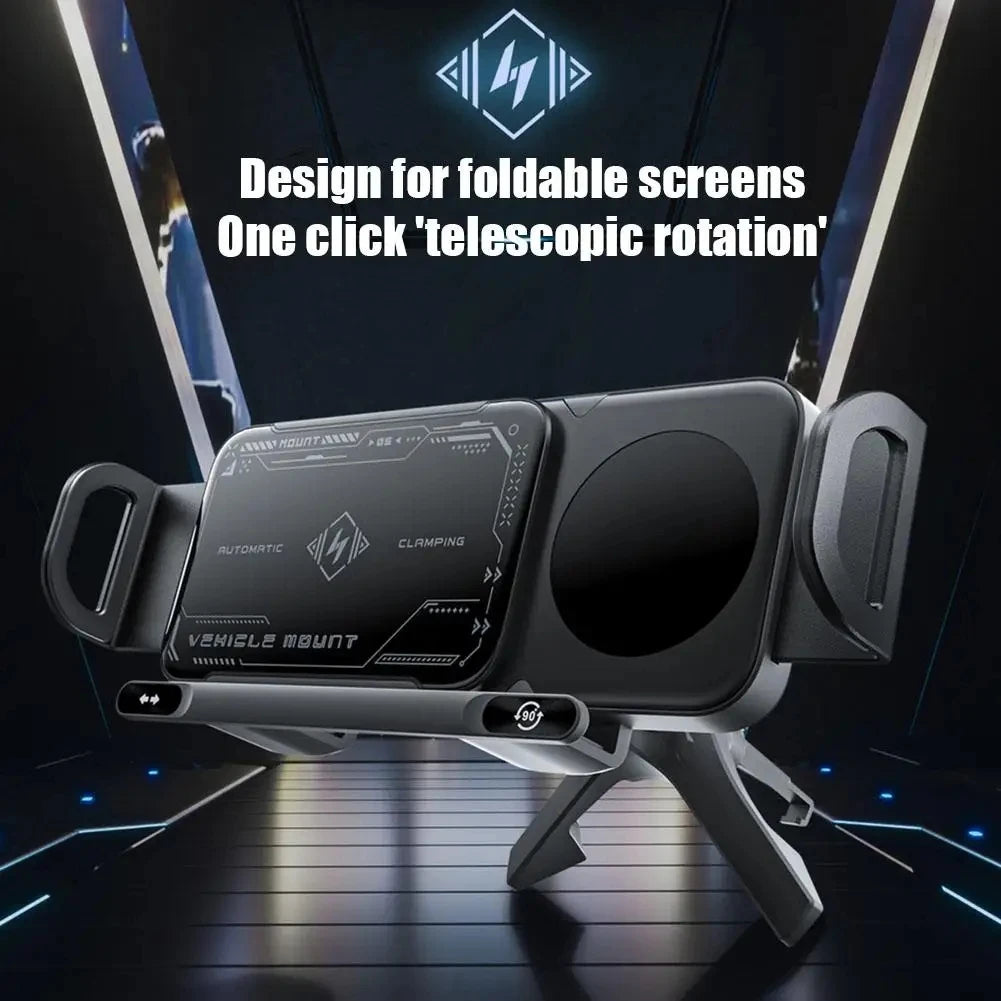 ChargeGrip™ – 360° Wireless Car Mount