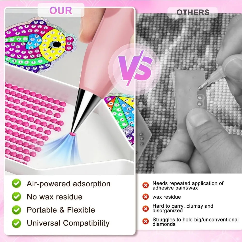 CrystalCraft™ Electric Pen 💖💎 — Create Stunning Art with Ease