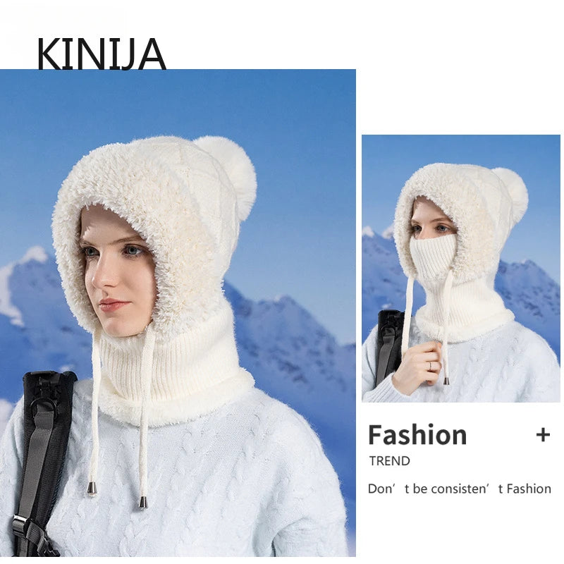 “CozyChic™ 3-in-1 Beanie | For the Chill, Not the Cold”