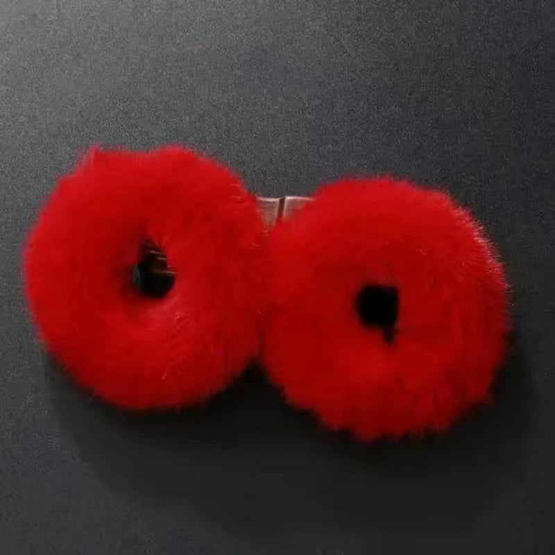 1 Pair Flexible Chic Chinese Style Children Hair Bands Soft Hair Ties Stretchy For New Year