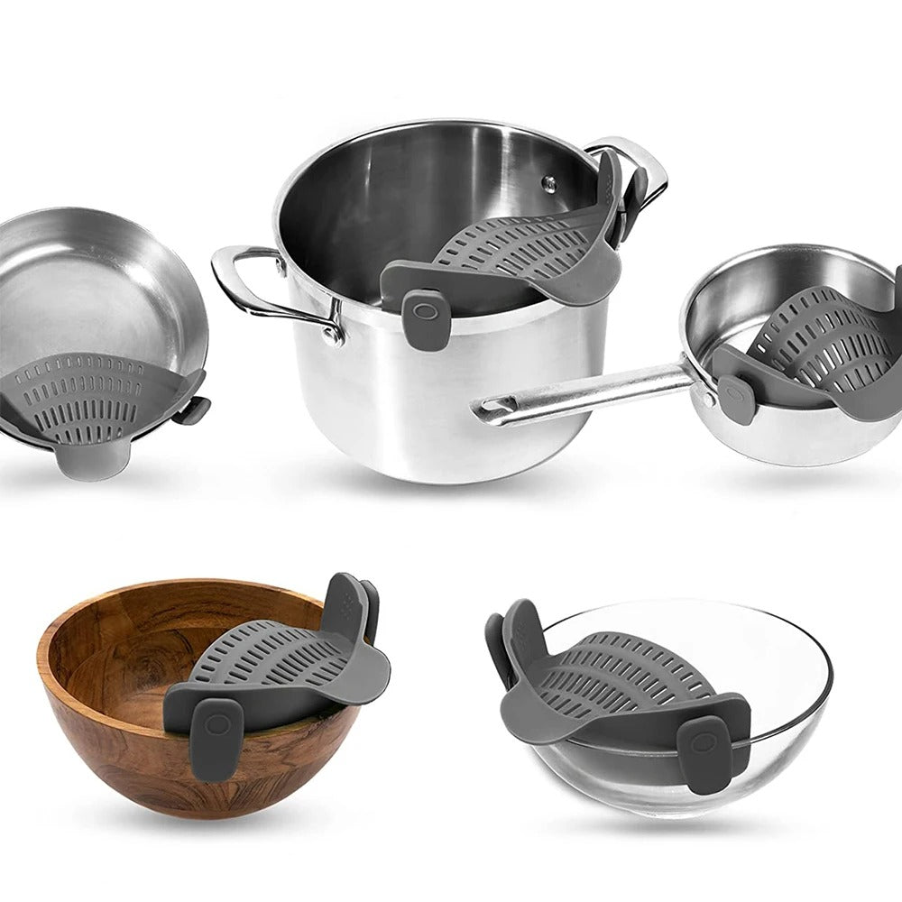 Effortless Silicone Pot Strainer